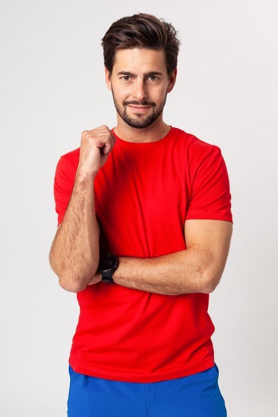 Pánské tričko Malfini Origin (standard GOTS - organická bavlna) červené-1