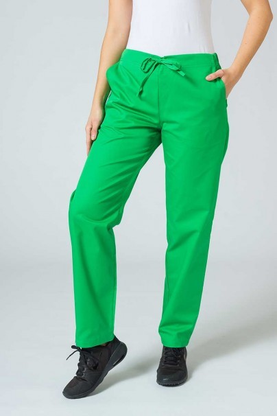 Dámské lékařské kalhoty Sunrise Uniforms Basic Regular zelené jablko-1