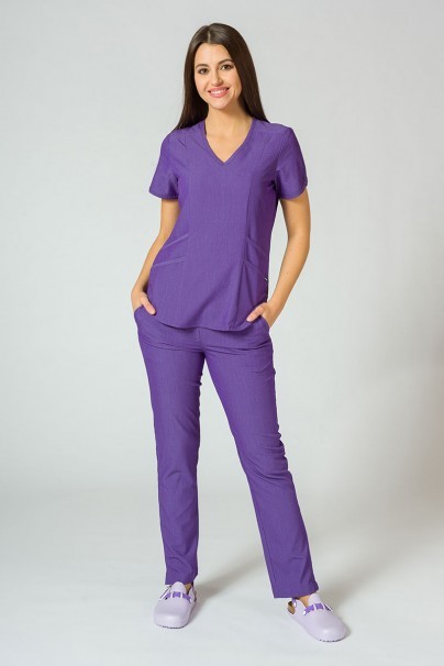 Lékařská souprava Adar Uniforms Yoga fialová (s halenou Modern - elastic)-1