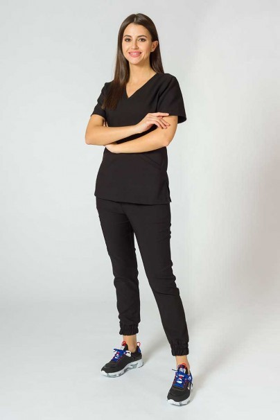 Lékařská souprava Sunrise Uniforms Premium (halena Joy, kalhoty Chill) černá-1