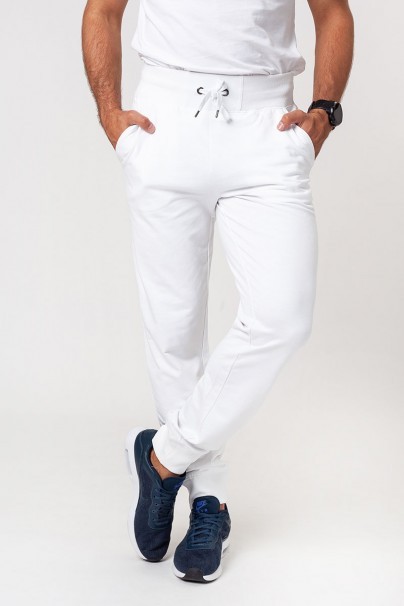 Pánské teplákové kalhoty Malfini Rest bílé-1