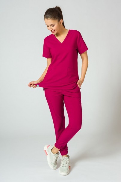 Lékařská souprava Sunrise Uniforms Premium (halena Joy, kalhoty Chill) švestková-1