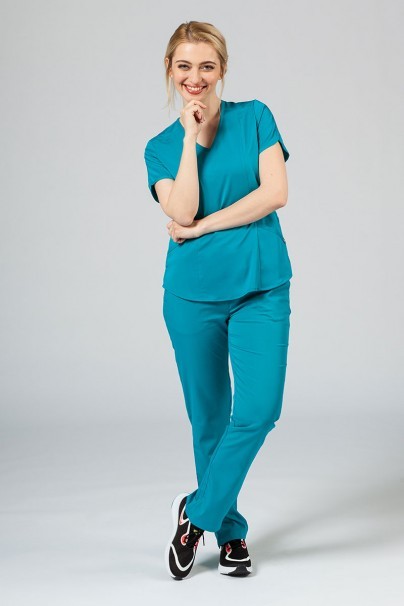 Lékařská souprava Adar Uniforms Yoga mořsky modrá (s halenou Modern - elastic)-1