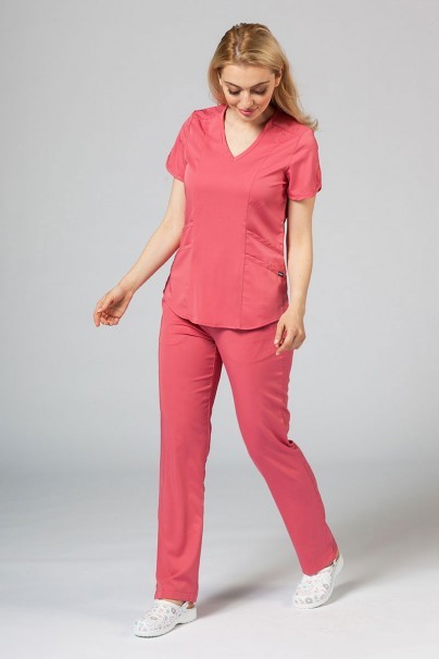 Lékařská souprava Adar Uniforms Yoga růžová (s halenou Modern - elastic)-1