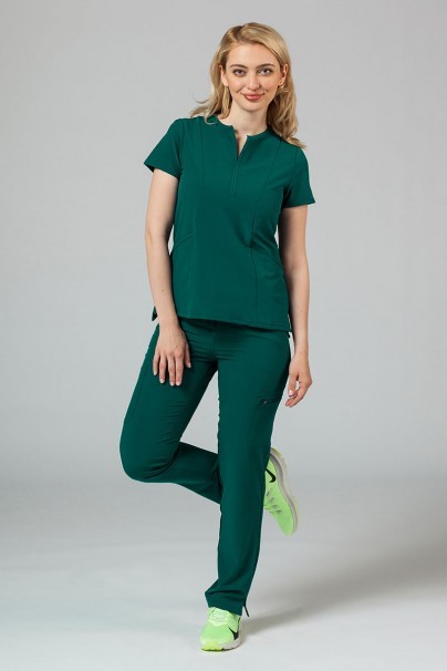 Lékařská souprava Adar Uniforms Cargo tmavě zelená (s halenou Notched - elastic)-1