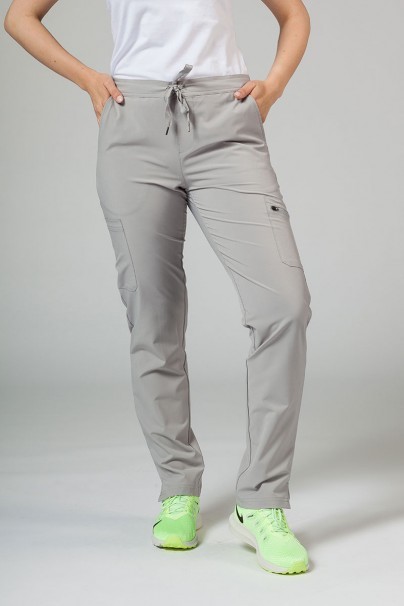 Dámské kalhoty Adar Uniforms Skinny Leg Cargo světle šedé-1