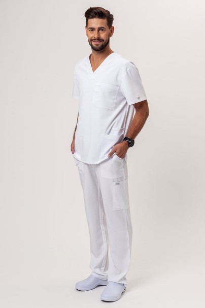 Pánská lékařská souprava Dickies EDS Essentials (halena V-neck, kalhoty Natural Rise) bílá-1