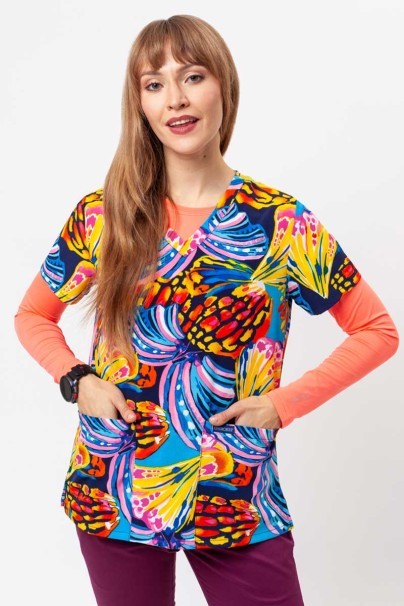 Dámská lékařská halena Cherokee Prints V-neck Winging It-1