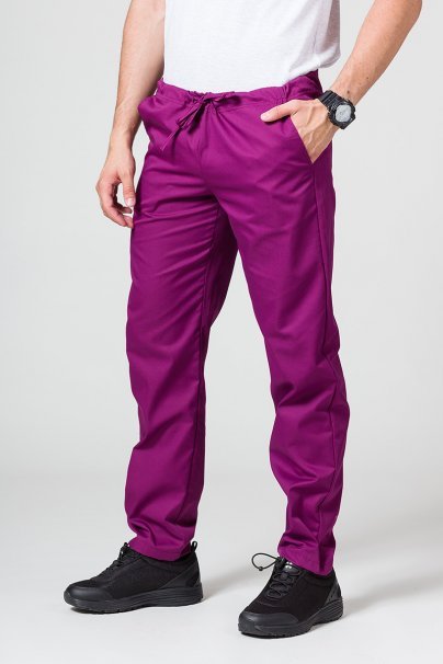 Pánské lékařské kalhoty Sunrise Uniforms Basic Regular jasně lilkové-1
