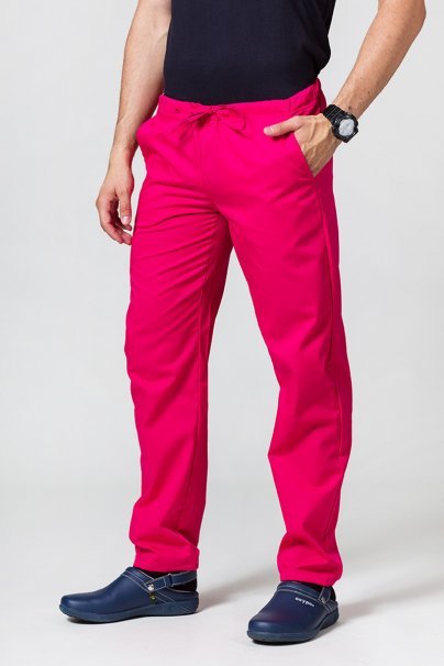 Univerzální lékařské kalhoty Sunrise Uniforms malinové-1