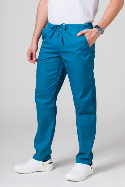 Pánské lékařské kalhoty Sunrise Uniforms Basic Regular karaibsky modré-1