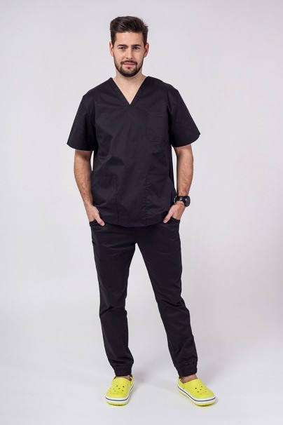 Pánská lékařská souprava Sunrise Uniforms Active (bluza Flex, spodnie Flow) černá-1