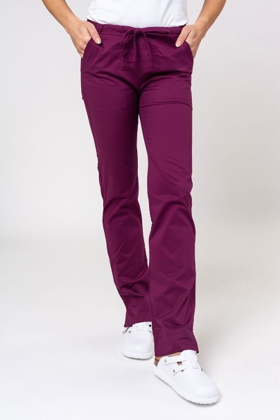 Dámské lékařské kalhoty Cherokee Core Stretch Mid Rise třešňové-1