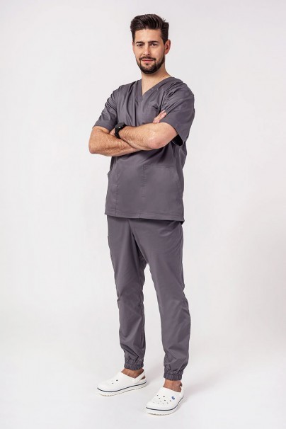 Pánská lékařská souprava Sunrise Uniforms Active (bluza Flex, spodnie Flow) šedá-1