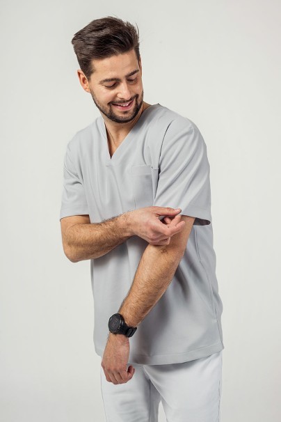 Lékařská halena Sunrise Uniforms Premium Dose světle šedá-1