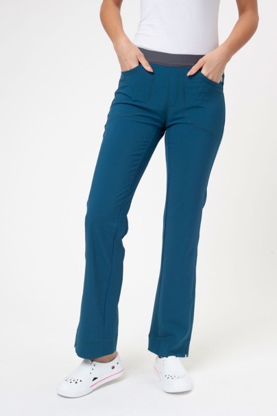Dámské lékařské kalhoty Cherokee Infinity Slim Pull-on karaibsky modré-1
