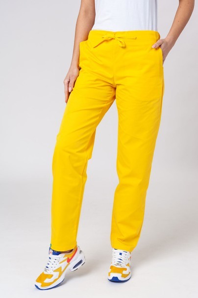 Dámské lékařské kalhoty Sunrise Uniforms Basic Regular žluté-1