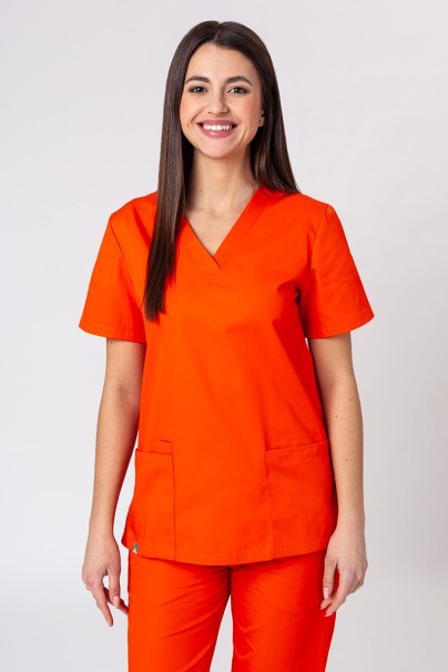 Lékařská dámská halena Sunrise Uniforms Basic Light oranžová-1