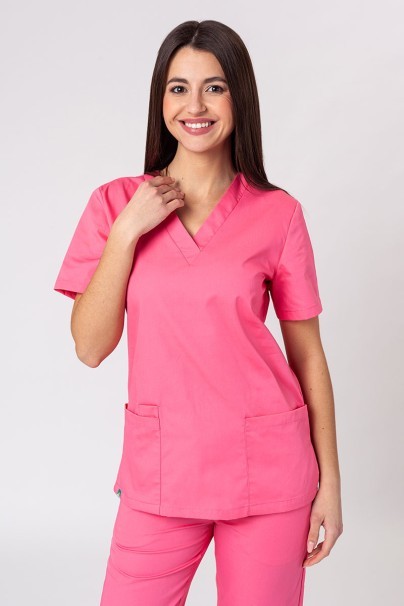 Lékařská dámská halena Sunrise Uniforms Basic Light růžová-1