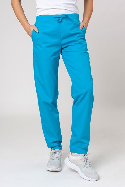 Dámské lékařské kalhoty Sunrise Uniforms Basic Regular tyrkysové-1