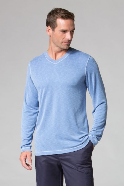 Pánské tričko s dlouhým rukávem Maevn Modal modré-1