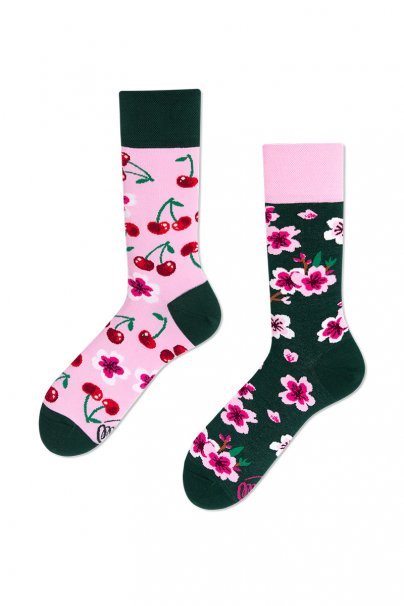 Barevné ponožky Cherry Blossom - Many Mornings-1