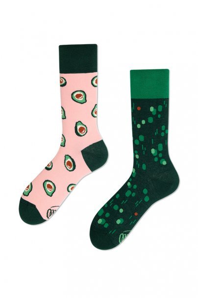 Barevné ponožky Green Avocado - Many Mornings-1