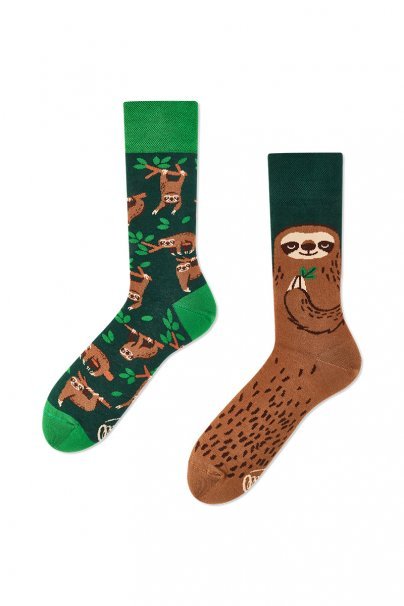 Barevné ponožky Sloth Life - Many Mornings-1