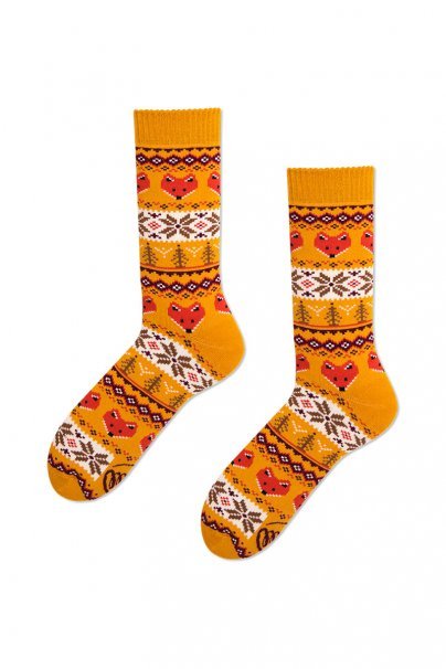 Barevné ponožky Warm Fox (teplé) - Many Mornings-1