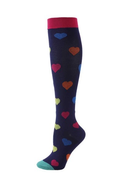 Kompresní ponožky Uniforms World Care purple love-1