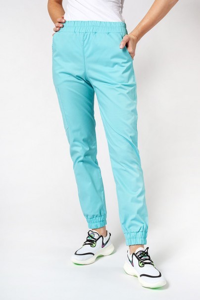 Dámské lékařské kalhoty Sunrise Uniforms Active Air jogger aqua-1