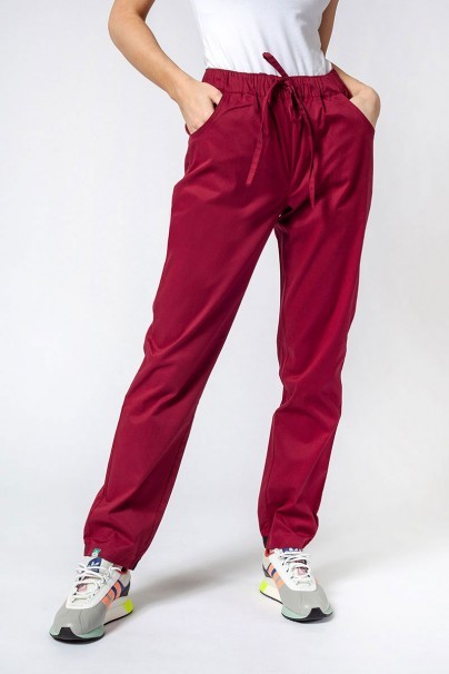 Dámské lékařské kalhoty Sunrise Uniforms Active Loose třešňové-1