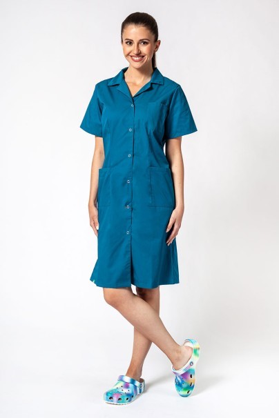 Lékařský plášť s krátkým rukávem Sunrise Uniforms karaibsky modrý-1