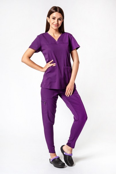 Lékařská souprava Adar Uniforms Ultimate fialová (s halenou Sweetheart - elastic)-1