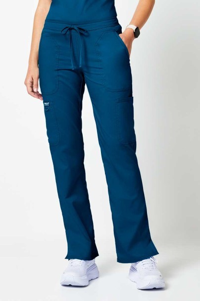 Dámské lékařské kalhoty Cherokee Revolution Flare Leg karaibsky modré-1