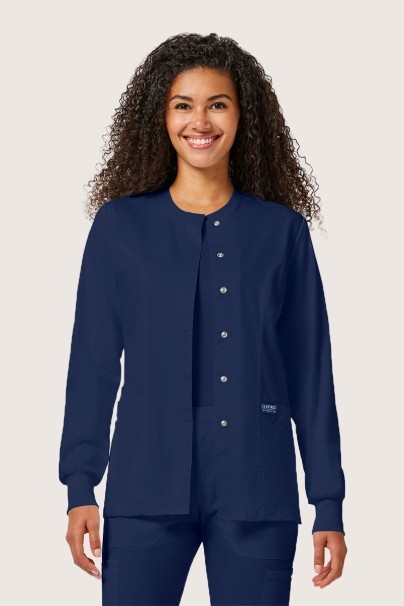 Dámská lékařská halena na zapínání Cherokee Revolution Snap námořnická modř-1