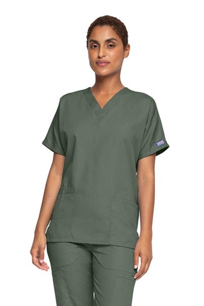 Lékařská dámská halena Cherokee Originals V-neck Top olivková-1